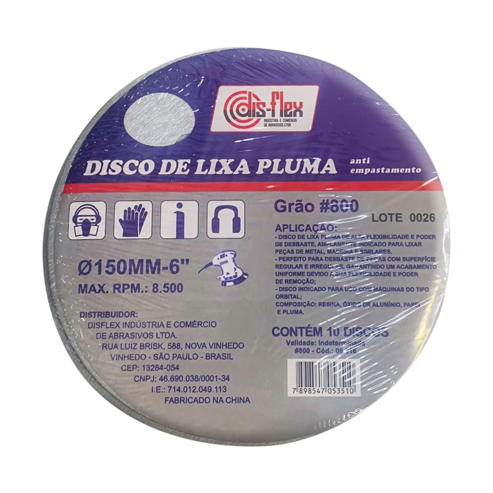 Disco de Lixa Pluma dis-flex